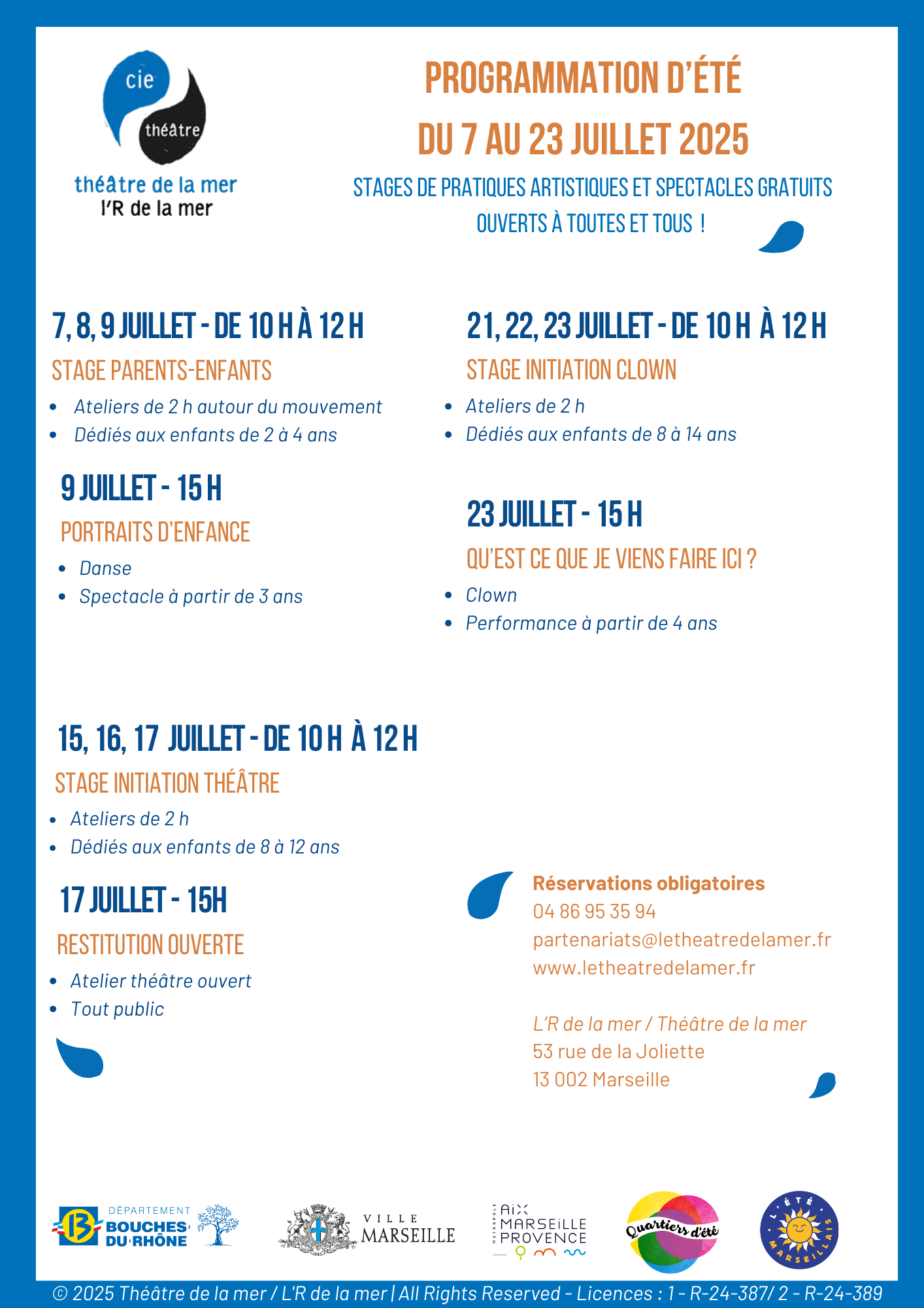 Programmation été 2025